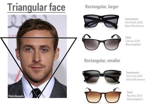 triangle face shape sunglasses male